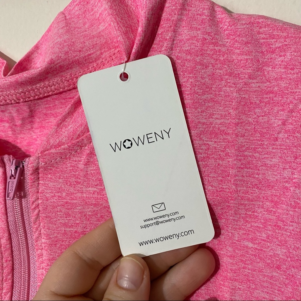 WOWENY Women’s Pink 1/4 Zip Golf Tank M - Picture 8 of 11